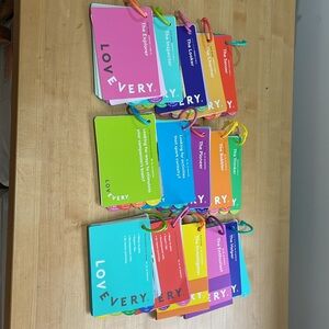 Set of 15 Lovevery play guides, 0-40 months